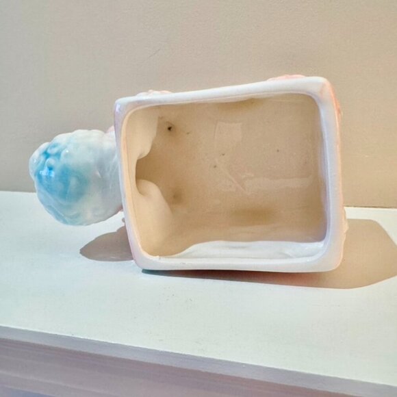 Vintage 1960s Baby Lamb Ceramic Letter Block Planter - Picture 8 of 11